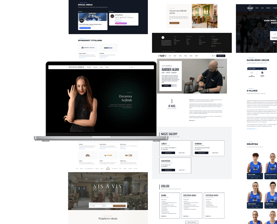 Mockup strony internetowej