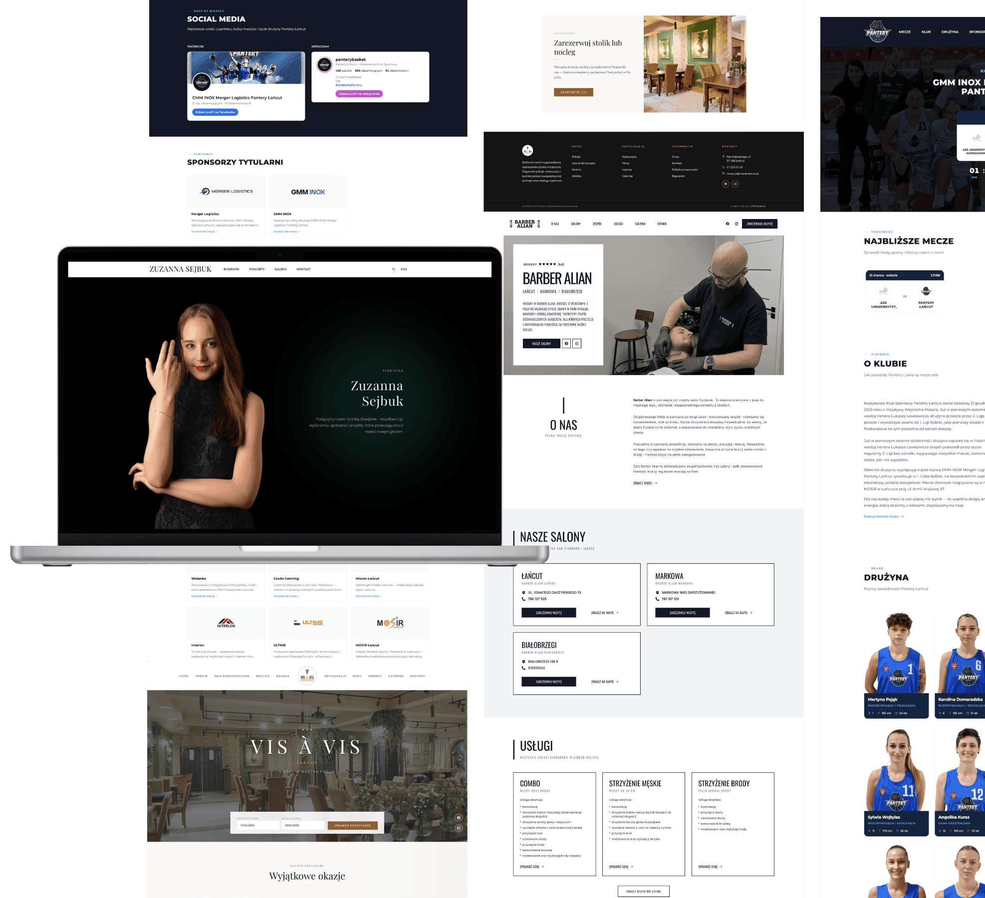 Mockup strony internetowej