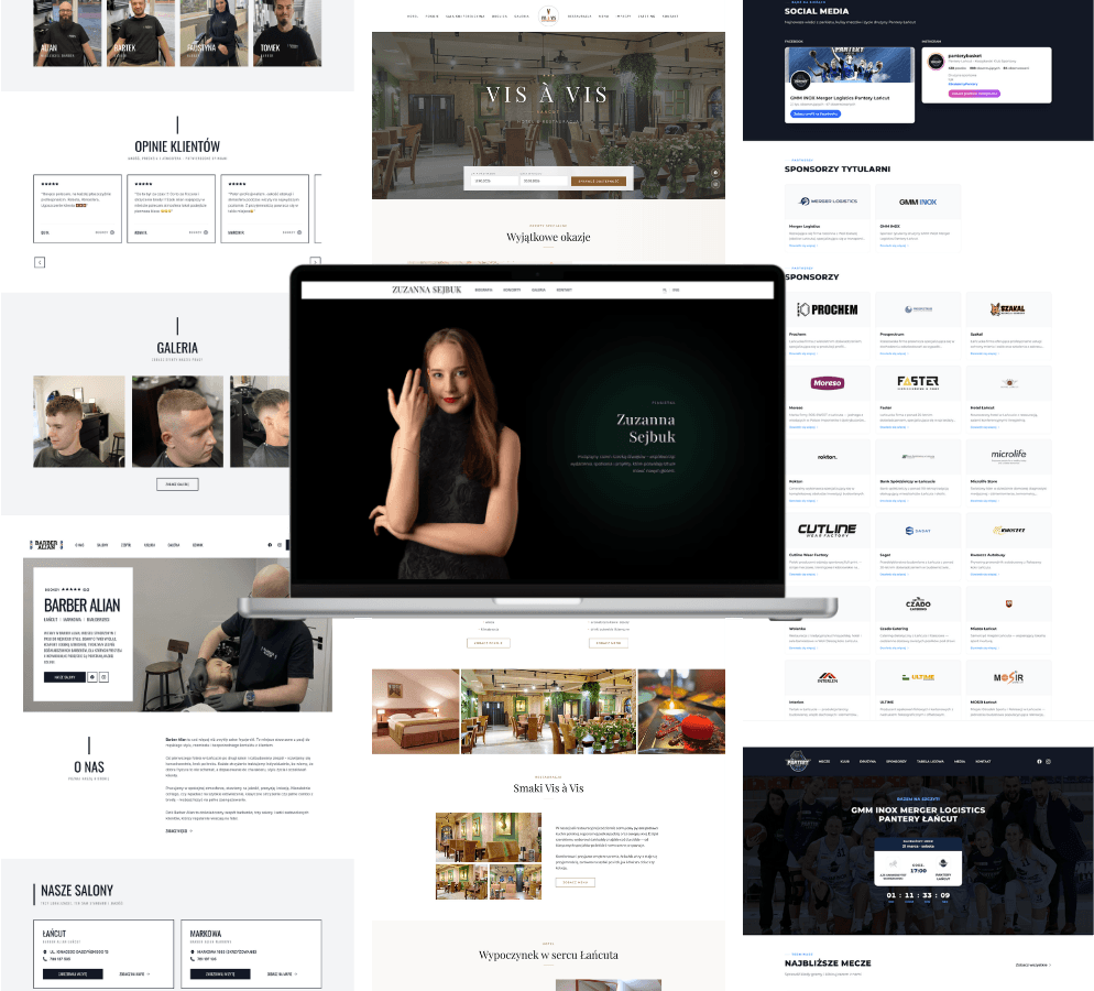 Mockup strony internetowej