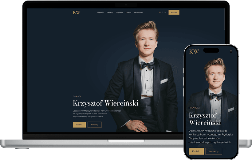 Pianista Krzysztof Wierciński