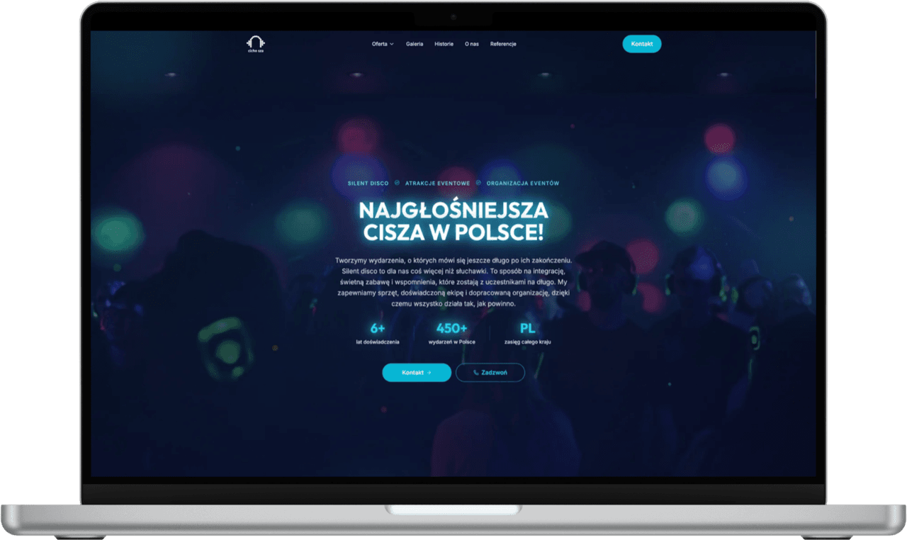 Cicho Sza Silent Disco, widok desktop