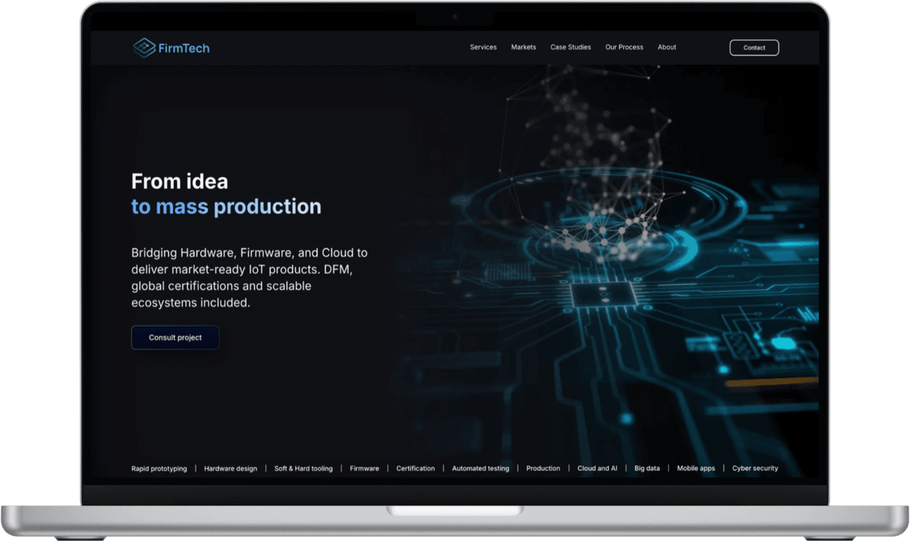 FirmTech, widok desktop