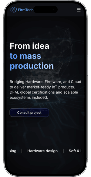 FirmTech, widok mobile