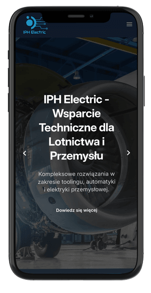 IPH Electric — widok mobile