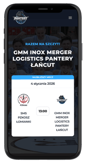 Pantery Łańcut — widok mobile