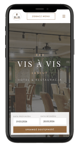 Hotel i Restauracja Vis à Vis Łańcut — widok mobile