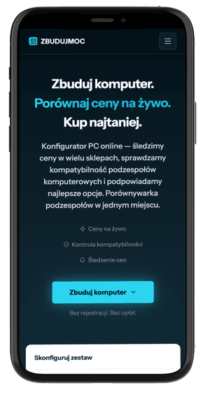Zbuduj Moc — widok mobile
